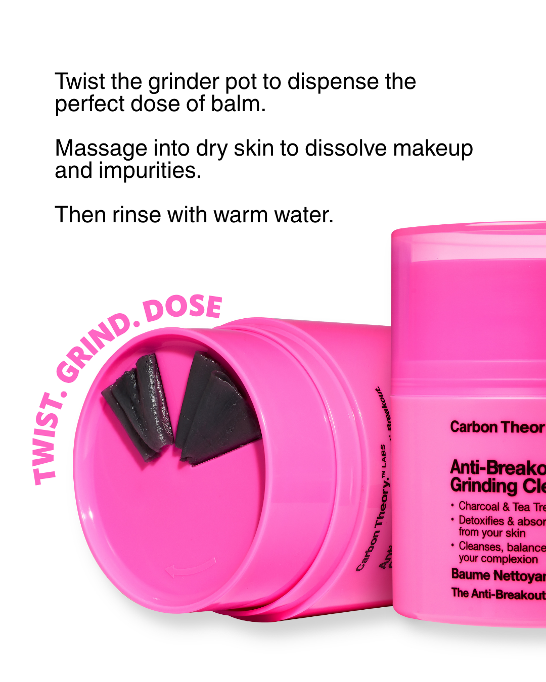 Anti-Breakout Charcoal Dose Grinding Cleansing Balm