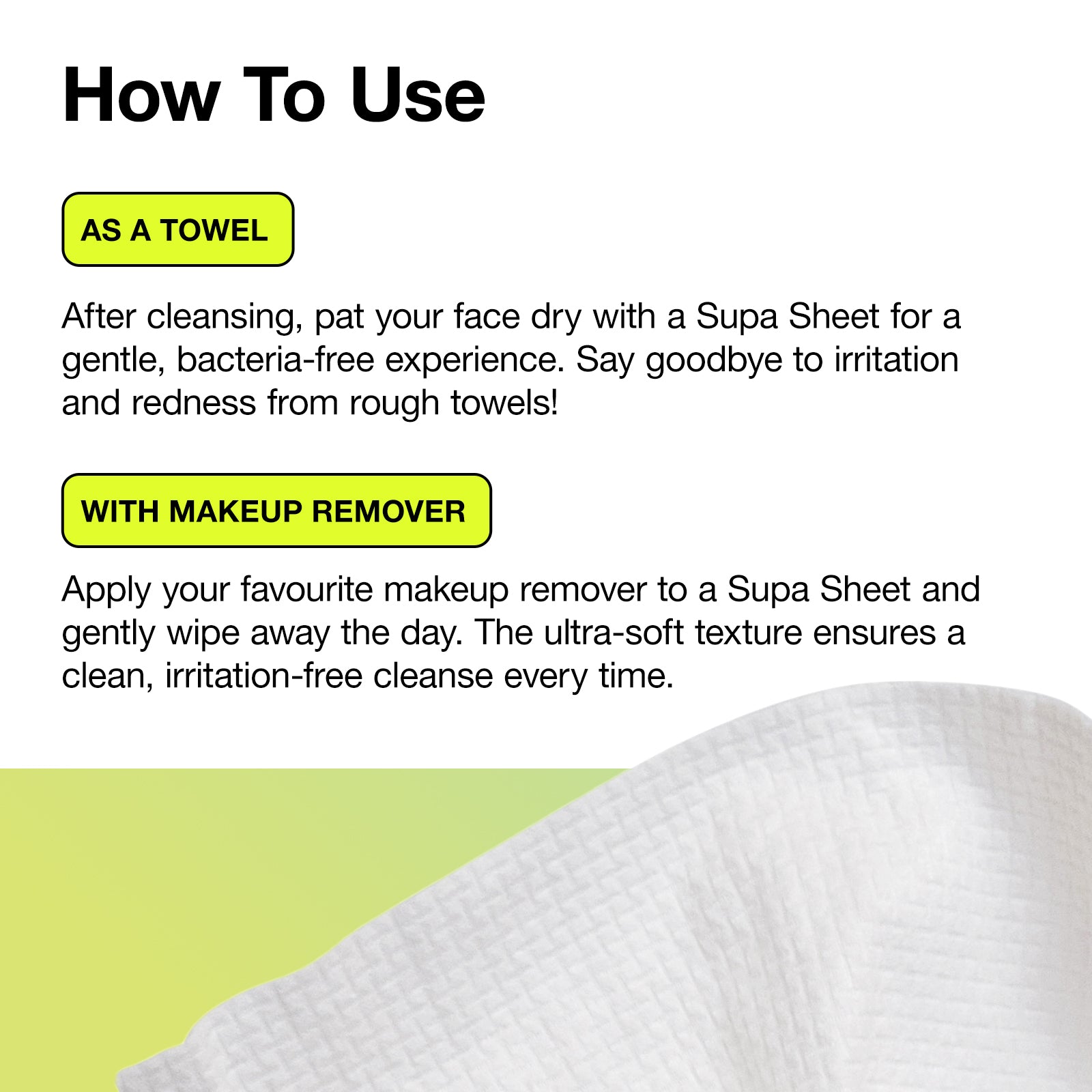Supa-Sheets XL Cleansing Towels