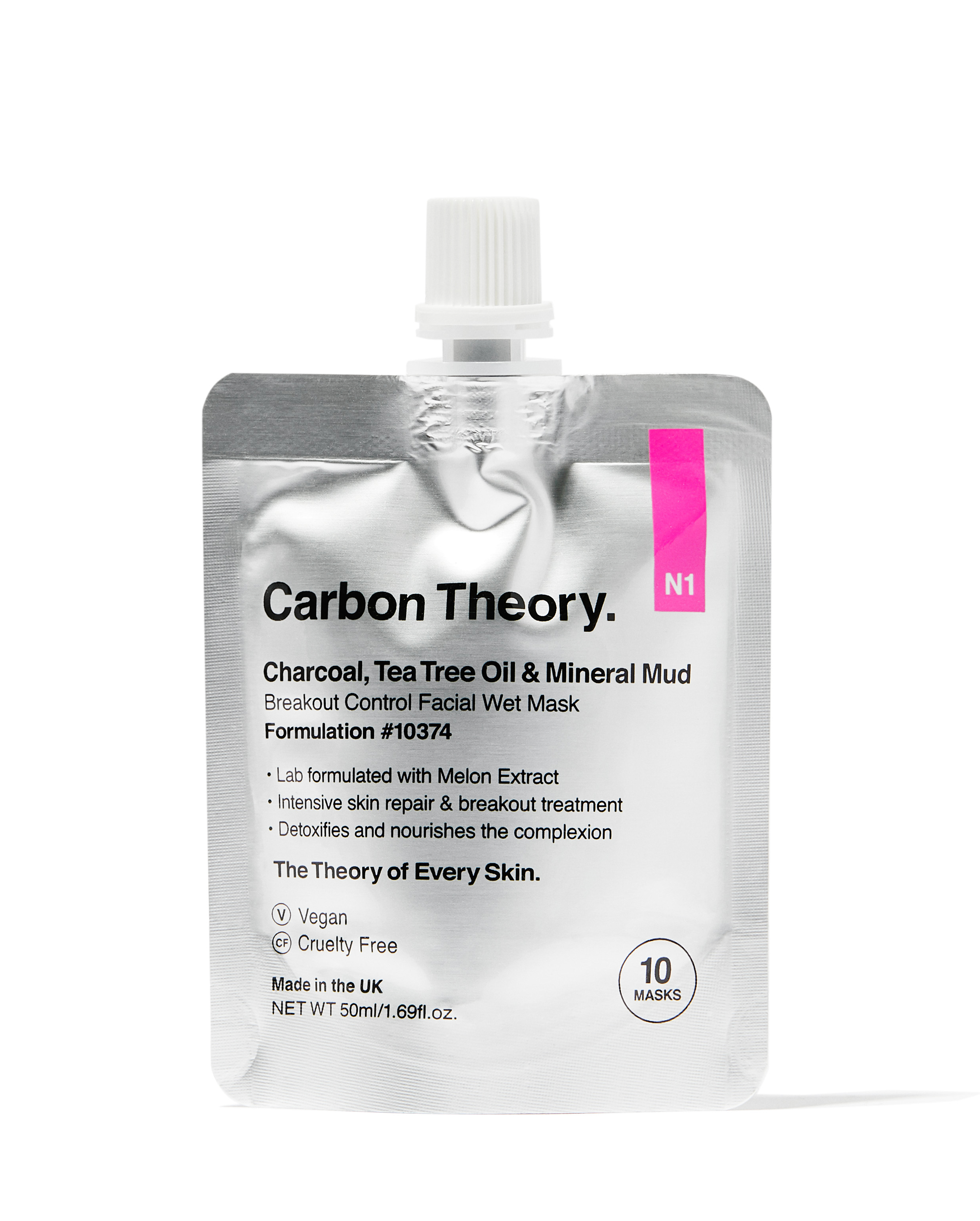 Mindre Bløde Landsdækkende Charcoal, Tea Tree Oil & Mineral Mud Face Mask | Carbon Theory.