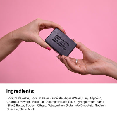 Anti-Breakout Charcoal Cleansing Bar & Travel Tin